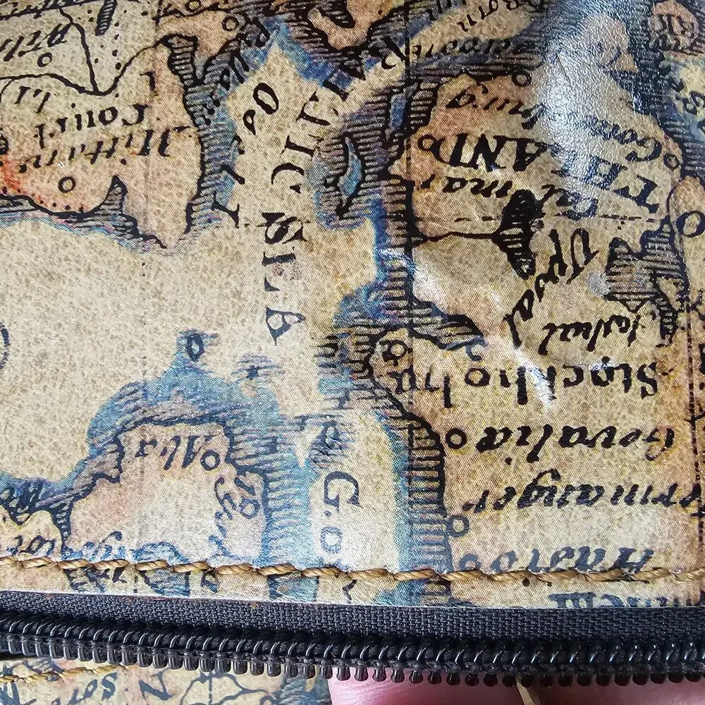 Patricia Nash Vintage European Map crossbody bag - Picture 7 of 13